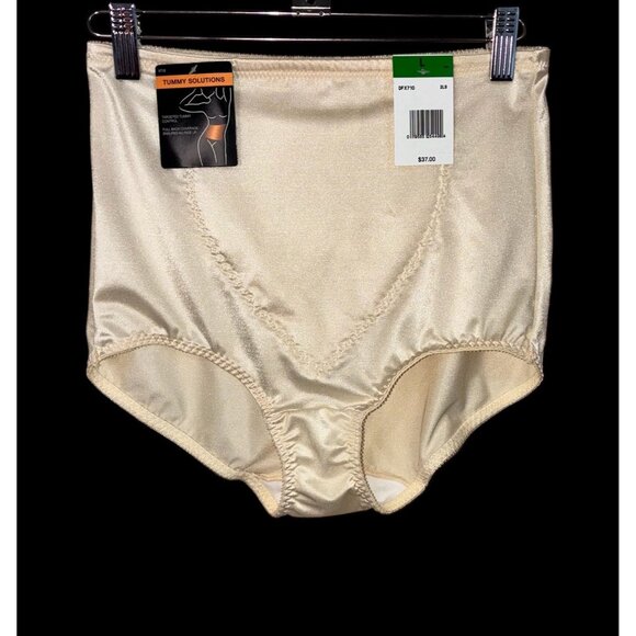 Bali Tummy Solutions Shapewear Briefs NEW Nude Beige Large Free Shipping - Picture 1 of 12